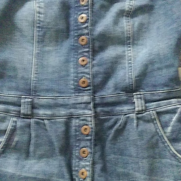 NWOT H&M Denim Button Up Dress Dark Wash - Picture 2 of 8